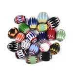 Handmade Millefiori Glass Barrel Beads