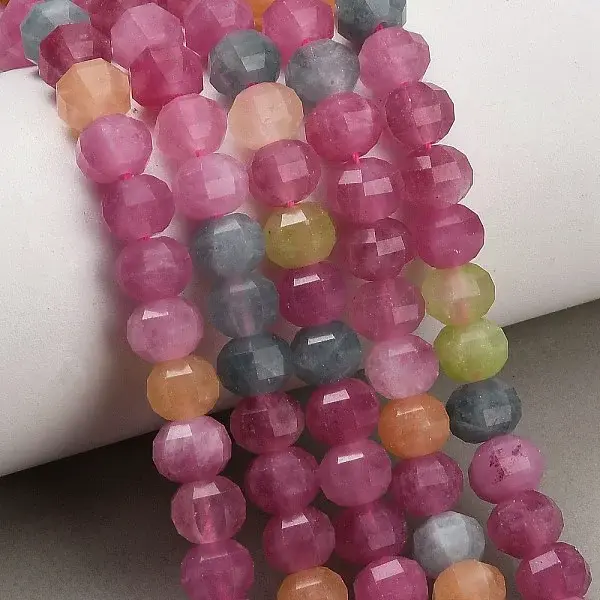 Natural White Jade Beads Strands
