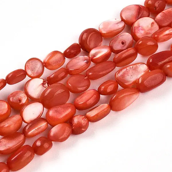 Natural White Shell Beads Strands