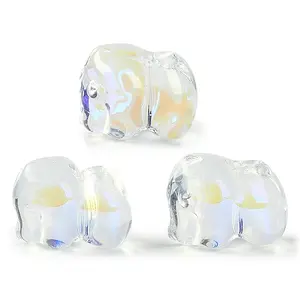 Spray Painted Glass Beads
