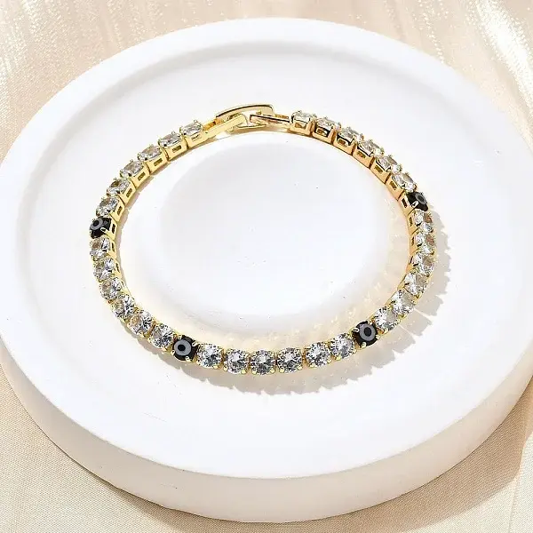 Brass Enamel Link & Charm Bracelets