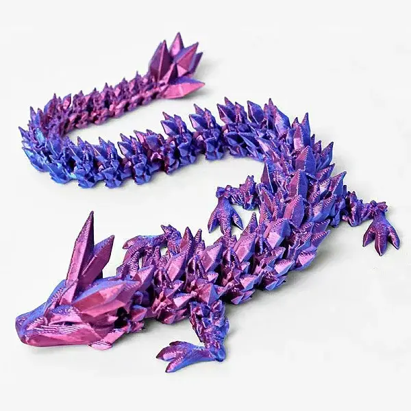 Plastic 3D Printed Dragon Ornaments