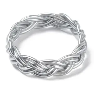 Plastic Cord Braided Stretch Bracelets