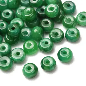 Natural Myanmar Jade Dyed Beads