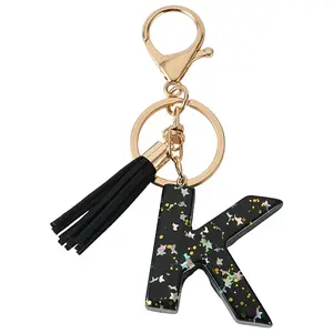 1Pc Resin Letter Keychains