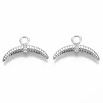 Brass Micro Pave Cubic Zirconia Pendants