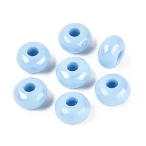 Opaque Acrylic European Beads