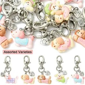10Pcs Dog Resin Pendant Decorations