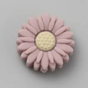 Daisy Food Grade Eco-Friendly Silicone Focal Beads