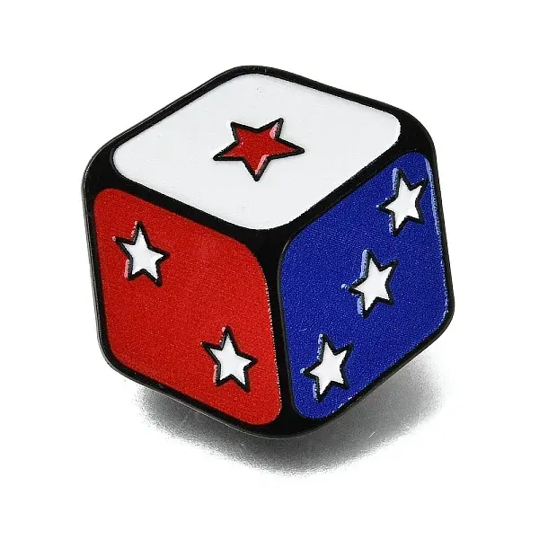 Independence Day Enamel Brooches