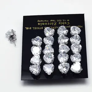 Cubic Zirconia Stud Earrings