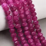Dyed Natural White Jade Beads Strands