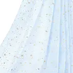 2M Star Pattern Polyester Gold Stamping Fabric