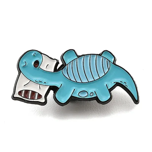 Sleepy Dinosaur Enamel Pins