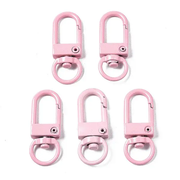Spray Painted Eco-Friendly Alloy Swivel Snap Hooks Clasps