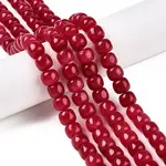 Dyed Natural White Jade Beads Strands