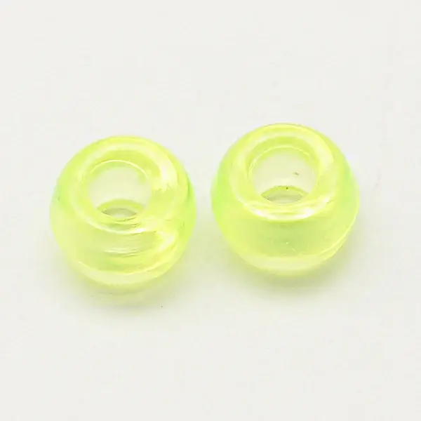 Transparent Acrylic European Beads