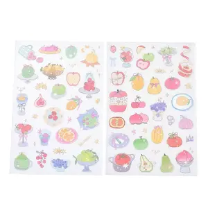 2Pcs 2 Styles PET Self-Adhesive Stickers