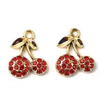 UV Plating Alloy Rhinestone Pendants