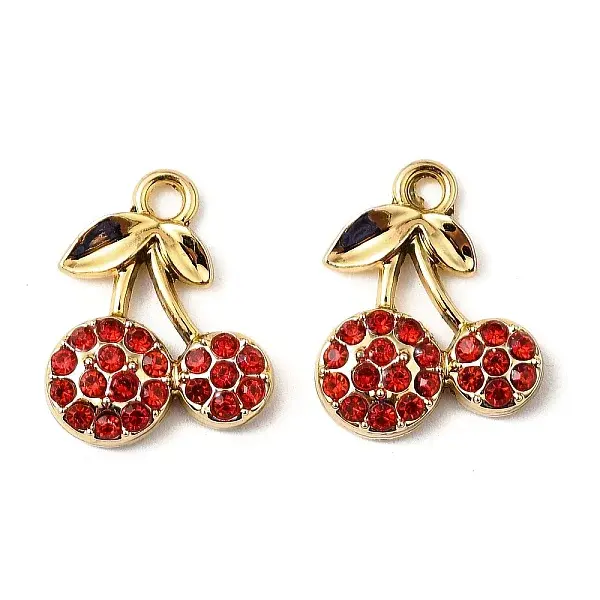 UV Plating Alloy Rhinestone Pendants