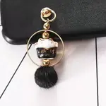 Ceramic Lucky Cat Small Pendant Mobile Phone Decoration