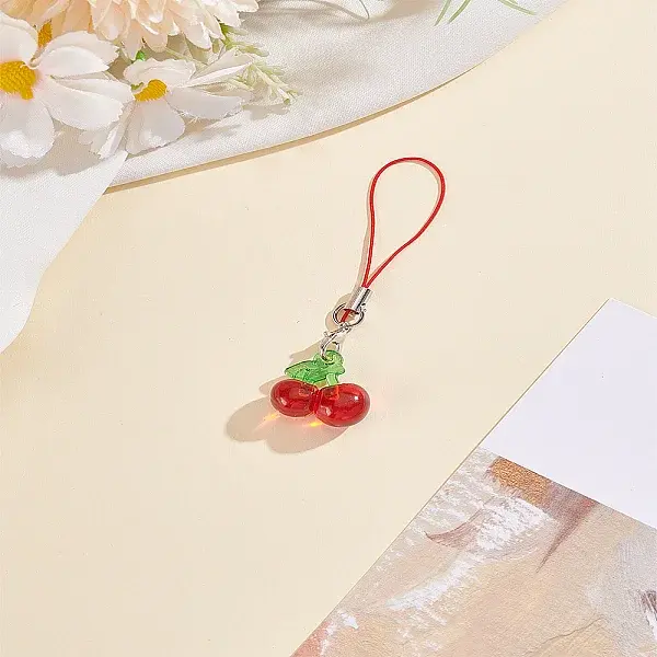 1Pc Alloy & Acrylic Mobile Straps