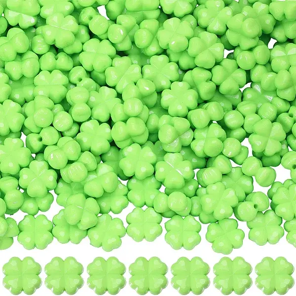 200Pcs Opaque Acrylic Beads