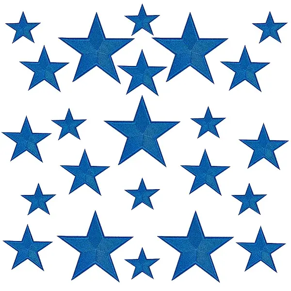 48Pcs 2 Bags Computerized Embroidery Polyester Iron on/Sew on Patches