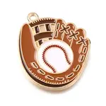 Baseball Alloy Enamel Pendants