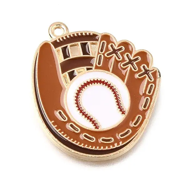 Baseball Alloy Enamel Pendants