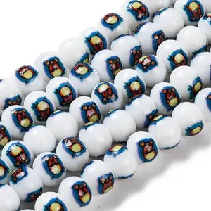 Printing Glass Beads for Necklaces Bracelets Making