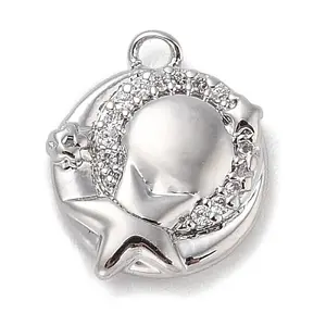 Brass with Cubic Zirconia Charms