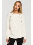 Made Of Emotion Woman's Pullover M712 Ivory