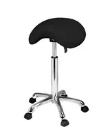 Taburet na kolečkách Weelko Organic - černý (A12.1022A) + dárek zdarma