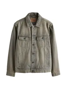Next Prechodná bunda  sivý denim