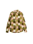 Desigual Košeľa  krémová / zelená / olivová / rosé