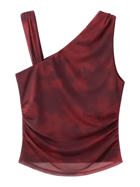 MANGO Top 'MARA'  červená / bordová
