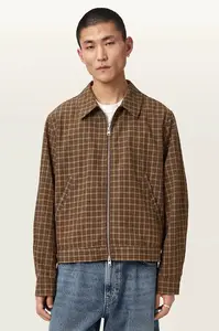 AllSaints prechodná bunda pánska s ľanom LAKESHAW