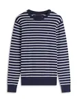 TOMMY HILFIGER Sveter 'ESSENTIAL'  námornícka modrá / biela