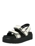 STEVE MADDEN Sandále 'Bigmona'  čierna / prírodná biela