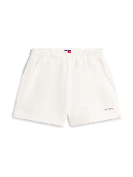 Tommy Jeans Nohavice  čierna / biela