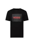 HUGO Tričko 'Dulive222'  červená / čierna