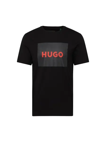 HUGO Tričko 'Dulive222'  červená / čierna