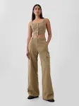 GAP Pants with Pockets Baggy Khaki Cargo - Ladies