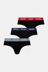 HUGO slipy pánské bavlněné s elastanem HIPBRIEF TRIPLETPACK 3-pack