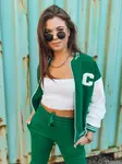 Dámský teplákový souprav CELIA zelená barva Dstreet