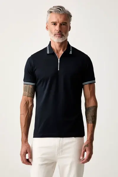 Karl Lagerfeld polo pánské bavlněné