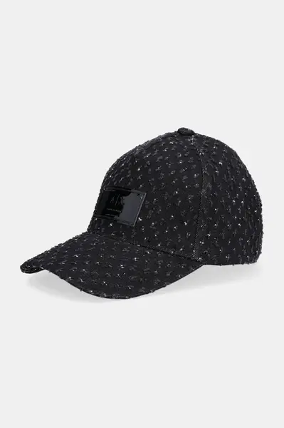 Džínová baseballová čepice Armani Exchange