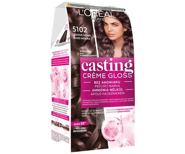 Přeliv bez amoniaku Loréal Casting Créme Gloss - 5102 ledová mocha - L’Oréal Paris + dárek zdarma