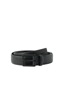 Calvin Klein Opasky 'Pebble Grain'  čierna